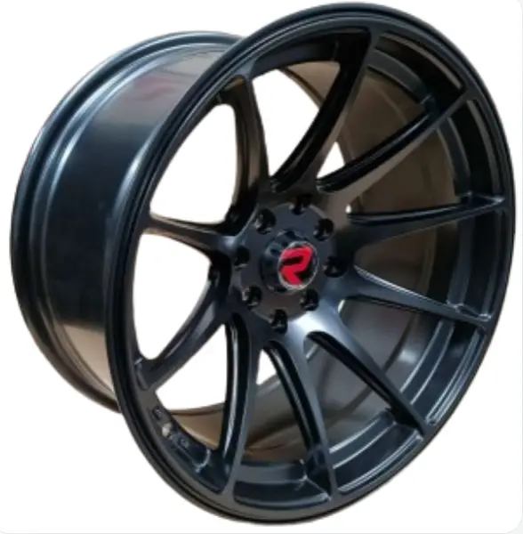 JUEGO DE AROS (16"x8.25)(10x100/114.3) ET 0 CB 73.1 SATTIN MATTE BLACK #DX616 #1649 - ROMAX