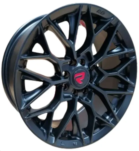 JUEGO DE AROS (16"x7.0)(10x100/114.3) ET 32 CB 73.1 SATTIN MATTE BLACK #5490 #1649 - ROMAX (copia)