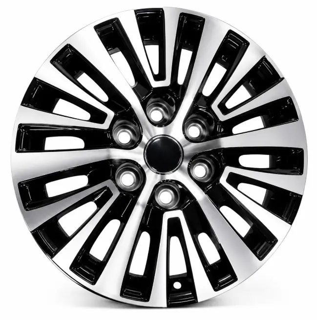 JUEGO AROS (16"x7.5) (6x130) ET:55 75.1 BLACK MACHINE FACE #MK-166175 - MARCKEEP WHEELS 