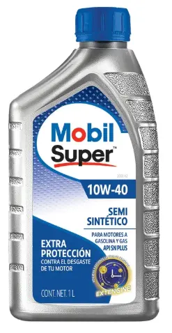 ACEITE M-SUPER SEMI TEC SINTETICO (10W-40) 1 LITRO - MOBIL SUPER 