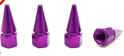 TAPAS DE PITON DE LLANTAS DISEÑO PUNTA COLOR SILVER (4 PIEZAS) #JET PIT-M9 SIL - SPARCO