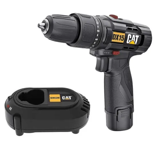 [PR/08137] TALADRO ATORNILLADOR IMPACTO 12V + 1 BATERIA 2.0AH #DX15 - CAT