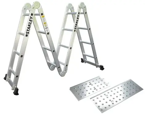 [PR/08139] ESCALERA ARTICULADA DE ALUMINIO / MULTIPOSICION 4X4 #STXLD-AY504 - STANLEY 