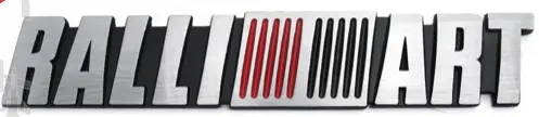 [PR/08173] EMBLEMA METALICO RALLIART SILVER #JET S-ART SPARCO 
