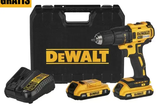 [PR/08218] TALADRO ATORNILLADOR DE 1/2" 20V + 2 BATERIAS 2.0AH #DCD7771D2-B2 - DEWALT