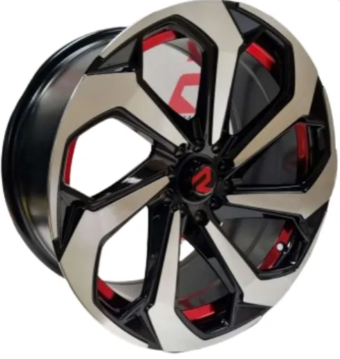 JUEGO DE AROS (17"x8.0)(10x108/114.3) - ET:28 CB:73.1 RED BP #1440 - ROMAX