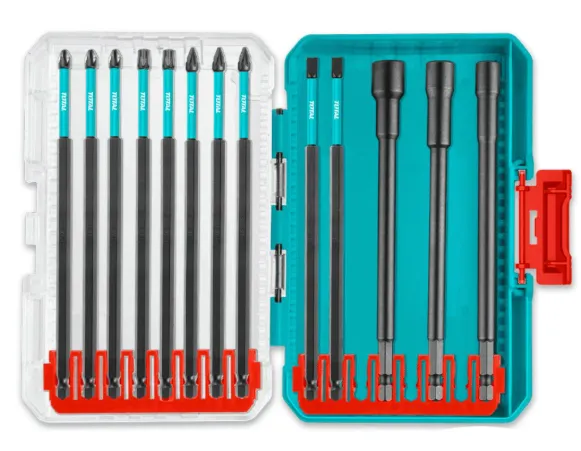 SET DE PUNTAS DESTORNILLADOR DE IMPACTO LARGO (13 PIEZAS) #TACSDL01306 - TOTAL