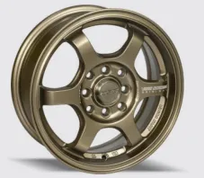 JUEGO DE AROS (14"x5.5) (4x100/114.3) 38 73.1 BRONZE + MILLING WORD #6273 - ZEHLENDORF
