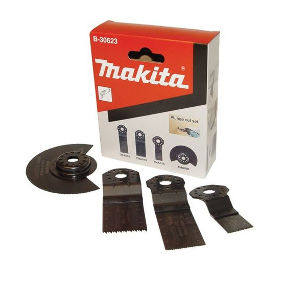 SET D/ CUCHILLA D/ CORTE (4 PCs) (TMA006-TMA009-TMA010-LIJADOR B-30639 - MAKITA