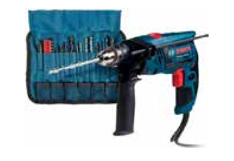 TALADRO PERCUTOR 13MM 750W C/CAJA + KIT 23 ACC. - (#GSB13 RE) BOSCH