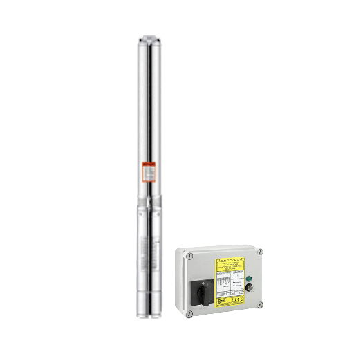 [79088] BOMBA SUMERGIBLE MONOFASICO CON CAJA DE CONTROL 3.0HP 4SP9/10 2" 220V 60HZ - WELKER