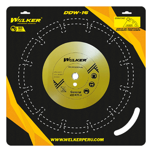 [23384] DISCO DIAMANTADO SEGMENTADO 16" - 400MM GENERAL PORPUSE MASALTA - WELKER