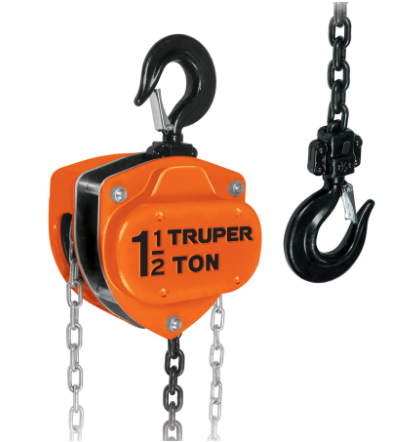 [37440] TECLE 1.5 TON. CON CADENA 3 MTS #16825 - TRUPER