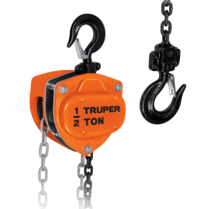 [37514] TECLE 1/2 TON. CON CADENA 3 MTS #16823 - TRUPER