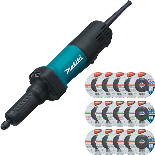 [77279] CO-GD0600-809 RECTIFICADORA GD0600  + 15 DISCOS A-83593 - MAKITA