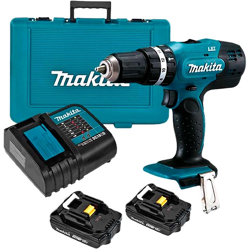 [PR/01560] PR-DHP453SYE-704 TALADRO PERC. 1/2" INAL. DHP453SYE C/ 2BAT 1.5Ah Y CARGADOR EN MALETA - MAKITA
