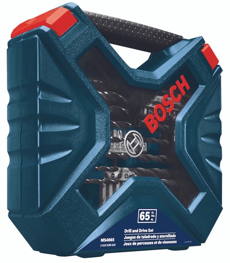 [PR/01647] JUEGO DE BROCAS (65PZAS) PARA TALADRO Y ATORNILADOR (#MS4065) - BOSCH