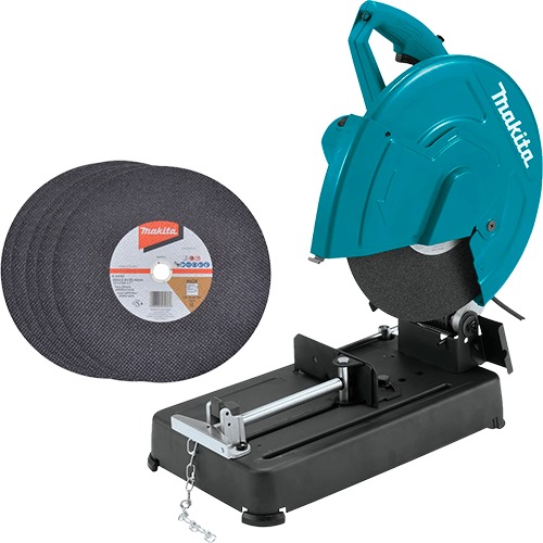 [KIT-01832] CO-LW1401-0722 TRONZADORA 14" 2200W LW1401 + 5 DISCOS B-64565-5 - MAKITA