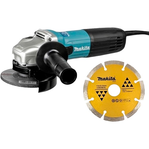[KIT-01834] CO-GA4550-0104 ESMERIL ANGULAR 4-1/2" 1300W GA4550 + DISCO D-37552 - MAKITA