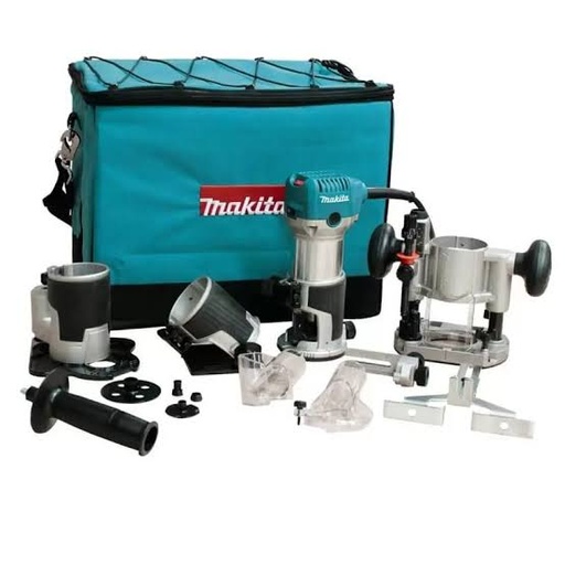 [PR/02398] RUTEADORA 1/4" -3/8" 710W RT0700CX3 + FRESA D-49002 - MAKITA