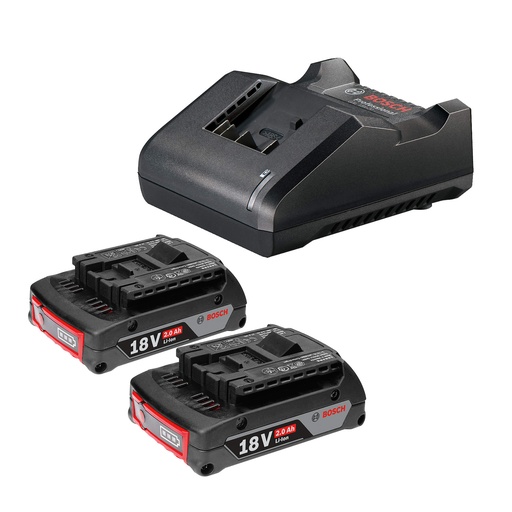 [PR/02710] KIT DE CARGADOR GAL 18V-20 + 2 BATERIAS GBA 18V 2.0Ah -(#1600A02RN1) BOSCH
