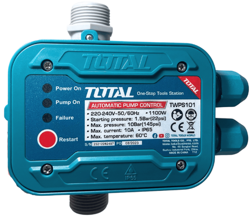[PR/02981] SWITCH CONTROLADOR AUTOMATICO DE BOMBA 10BAR #TWPS101 - TOTAL