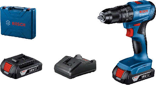 [PR/03006] TALADRO ATORN. 0-440/1650RPM GSB 185-LI + 2 BAT. 18V + 1CARGADOR 207MM (#06019K31E0) - BOSCH