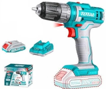 [PR/03105] TALADRO ATORNILLADOR 20V 3/8" +CARGADOR Y 1BATERIA 2.0Ah (#TDLI200518) - TOTAL
