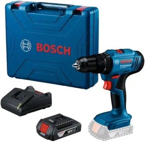 [PR/03426] TALADRO/ATORNILLADOR INAL. + 2BAT. 2.0AH C/MALETA 50/21NM 177MM GSB 183-LI (#6019K91E0) - BOSCH