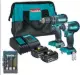 [PR/03554] KIT CO-DLX2283S-1024 TALADRO PERCUTOR DE 1/2" 18V LXT DHP485 + ATORNILLADOR DE IMPACTO 1/4" DTD153Z + 2BAT. 3.0Ah + CARGADOR + JUEGO BROCAS 9 PZAS D-71962 + MALETA - MAKITA