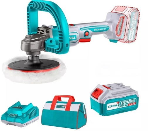 [PR/03558] PULIDORA 7" 20V + 1BAT 4.0Ah + CARGADOR TAPLI20181 - TOTAL