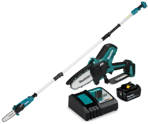[PR/03946]  DUC101RF01 SIERRA DE PODA LXT + 1BAT. 3.0Ah 18V BL1830 + CARGADOR DC18RC + PODADORA TELESCOPICA 8"  - MAKITA