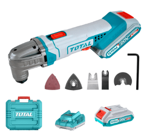 [PR/04041] HERRAMIENTA MULTIPROPOSITO 20V +ACCESORIOS + 1BATERIA 2.0AH + CARGADOR + MALETA #TMLI20228 - TOTAL
