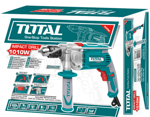 [PR/04052] TALADRO PERCUTOR ATORNILLADOR  1010W / 13MM / 2800RPM #TG111136- TOTAL