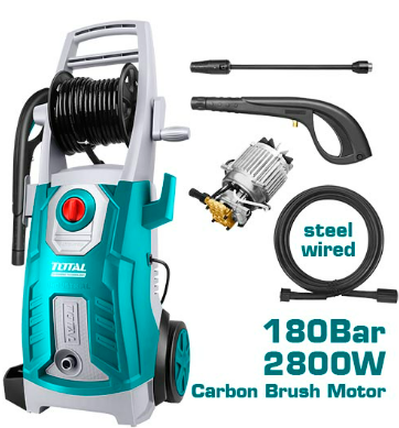 [PR/04085] HIDROLAVADORA DE BOMBA COBRE INDUSTRIAL / 2800W / 180 BAR / 2600 PSI(#TGT11266-5) - TOTAL