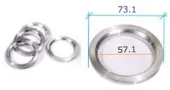 [PR/05725] CENTRADORES ALUMINIO 73.1/ 57.1 P/BORA VOLKSWAGEN - ZEHLENDORF