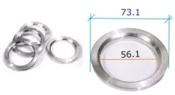 [PR/05727] CENTRADORES ALUMINIO 73.1/ 66.6 P/BMW - ZEHLENDORF