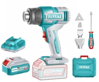 [PR/05741] PISTOLA DE CALOR INDUSTRIAL 20V LI-ION 300/500C + 1BAT. 4.0AH + CARGADOR + MALETIN (#TBLI20065) - TOTAL