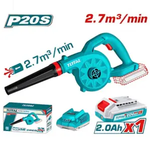 [PR/05743] SOPLADORA 20V LI-ION 18000RPM + 1 BAT. 2.0AH + CARGADOR (#TABLI20781) - TOTAL 