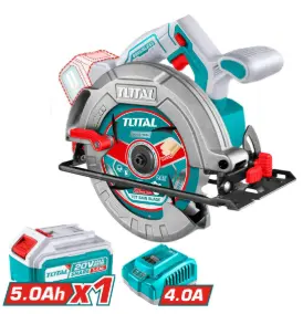 [PR/05783] SIERRA CIRCULAR INDUSTRIAL LI-ION 7.1/4" 20V BRUSCHLES 4800RPM + 1BAT. 5.0AH + CARGADOR (#TSLI18513) - TOTAL