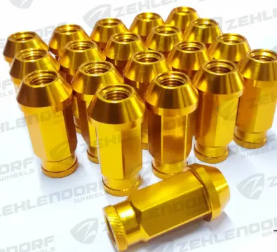 [PR/06217] TUERCA FORJADA TUBULAR DE ALUMINIO DORADO (20 PIEZAS) x 1.50 - ZEHLENDORF 