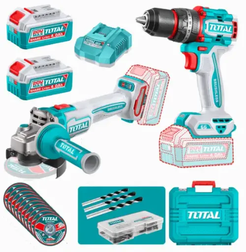 [PR/07752] LAVE DE IMPACTO 1/2" 850NM + PISTOLA DE CALOR 300/500 °C + 2 BATERIAS DE 5.0AH 20V #THKTHP41383  - TOTAL 