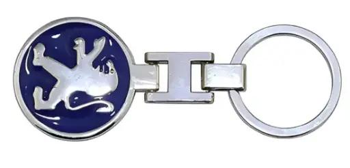[PR/07860] LLAVERO METALICO PEUGEOT #KEY-PEUG-BLUE - B&V 
