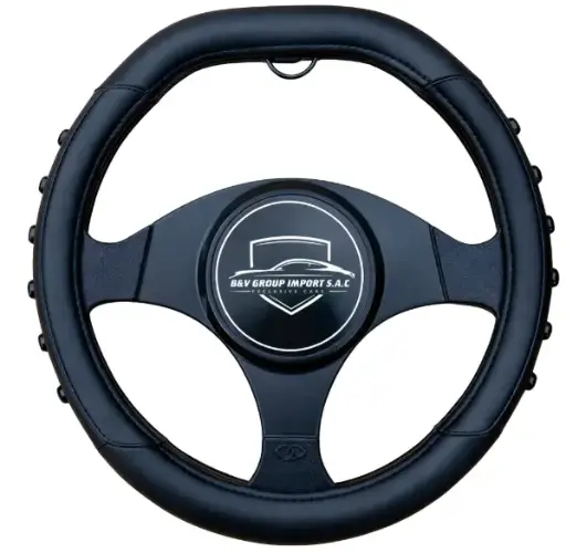 [PR/07881] FORRO DE VOLANTE DE VEHÍCULO DEPORTIVO MASAGEADOR NEGRO (38 CM) #1055016 - B&V