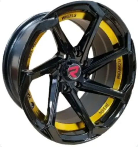 [PR/07886] JUEGO DE AROS (14"x7.0)(8x100/114.3) ET 0 CB 73.1 GOLD BLACK #1459 #1439 - ROMAX