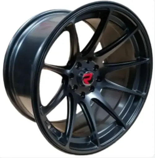 [PR/07893] JUEGO DE AROS (16"x8.25)(10x100/114.3) ET 0 CB 73.1 SATTIN MATTE BLACK #DX616 #1641 - ROMAX  (copia)