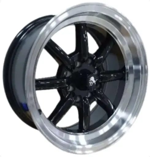 [PR/07896] JUEGO DE AROS (14"x7.0)(8x100/114.3) ET 0 CB 73.1 BLACK #SW1777 #1660 - ROMAX 