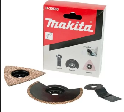[38104] SET D/CUCHILLAS D/CORTE (TMA016-TMA023-TMA018) Y PLATO LIJADOR B-30592 - MAKITA