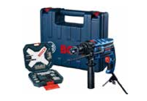 [20004] TALADRO PERCUTOR 13MM 750W C/MALETIN + SET 34PZAS (#GSB16RE) - BOSCH